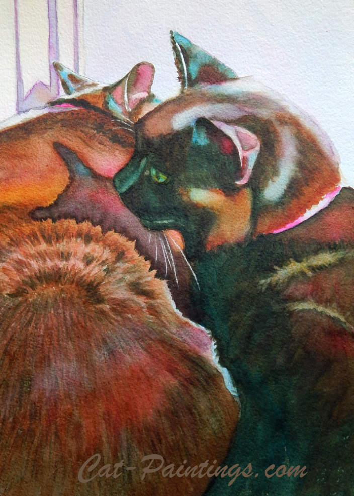 two black cats sunning on window sill cat calendar