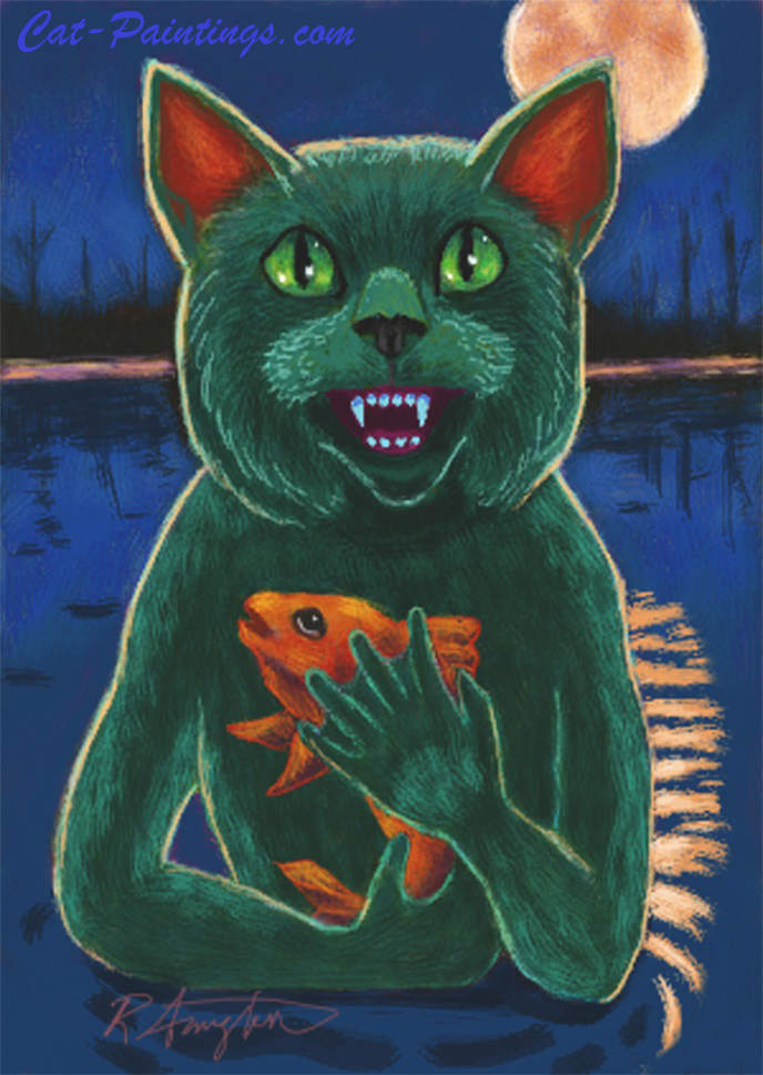 Halloween Black Cat Monster