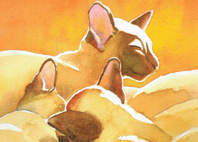 Siamese Cats Art