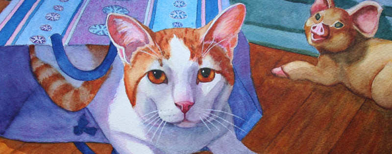Cat Paintings Banner