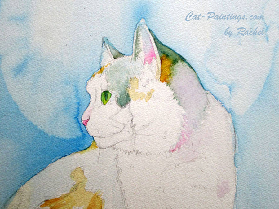 Calico Cat Painting