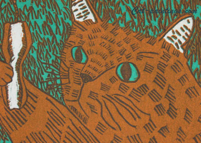 cat print for sale by Walter