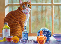 Throwback Thursday Painting of Cat