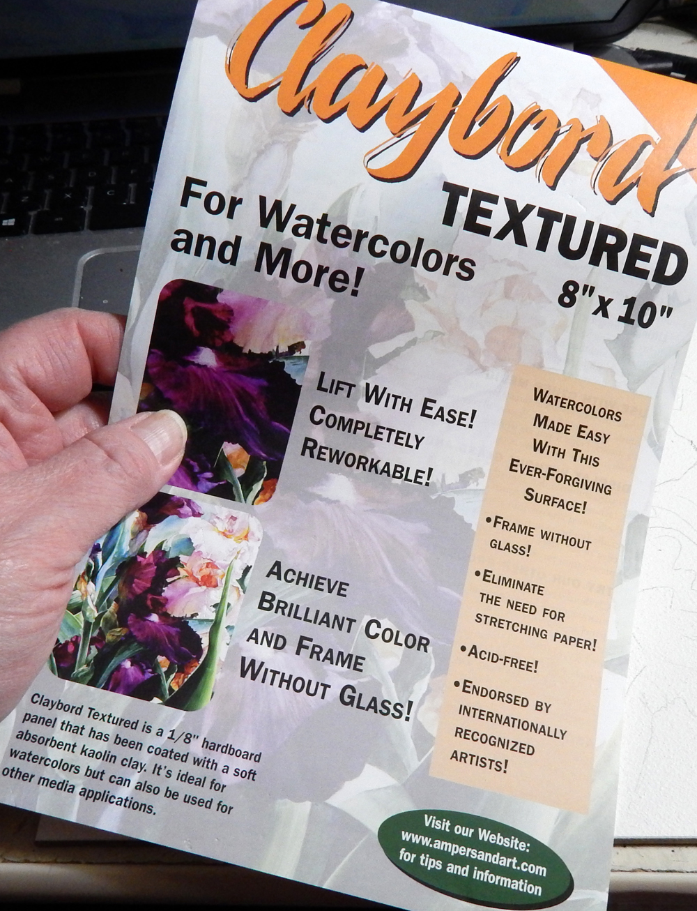 textured claybord by ampersandart