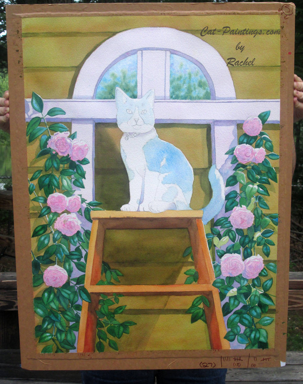 Cat Painting of Hunter after 27 hours