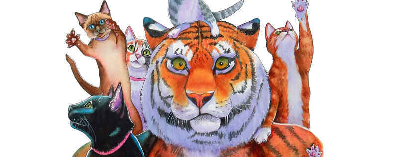 Cat Paintings Banner