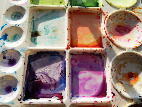 black cat painting curtain Rachel M Brown