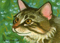 Maine Coon Cat Christmas Card