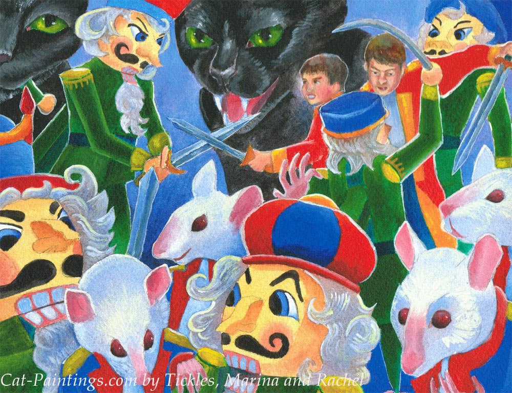 The Nutcracker with Cats Holiday Card