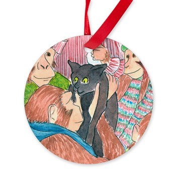 Christmas Chimps and Cats Snowball Fight