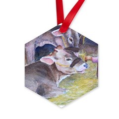 Cow Manger Ornmanent