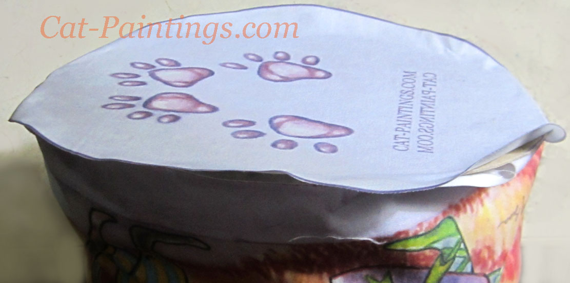 how to stuff pillow orange tabby cat dancing mice