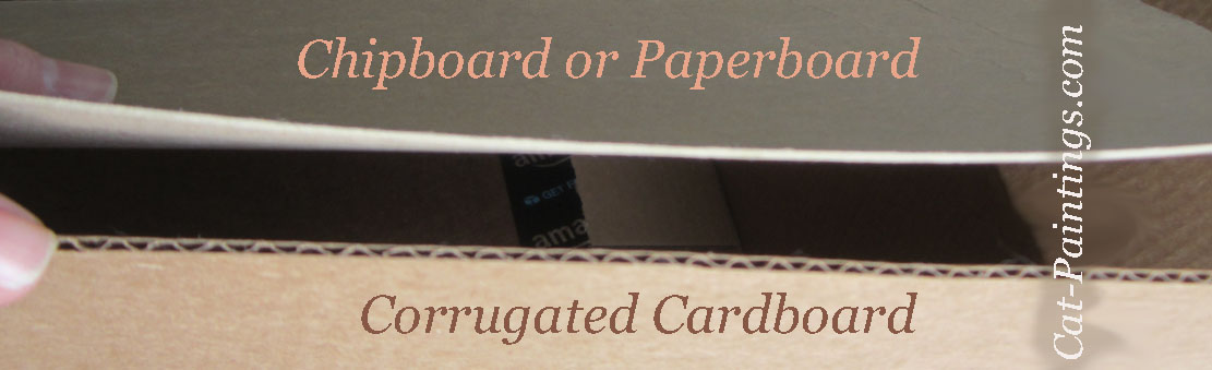 types of cardboard stock chipboard orange tabby cat