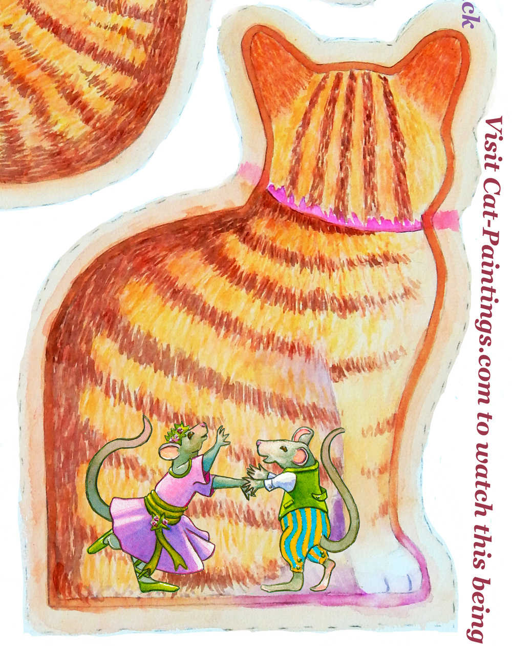 back of cat pillow craft