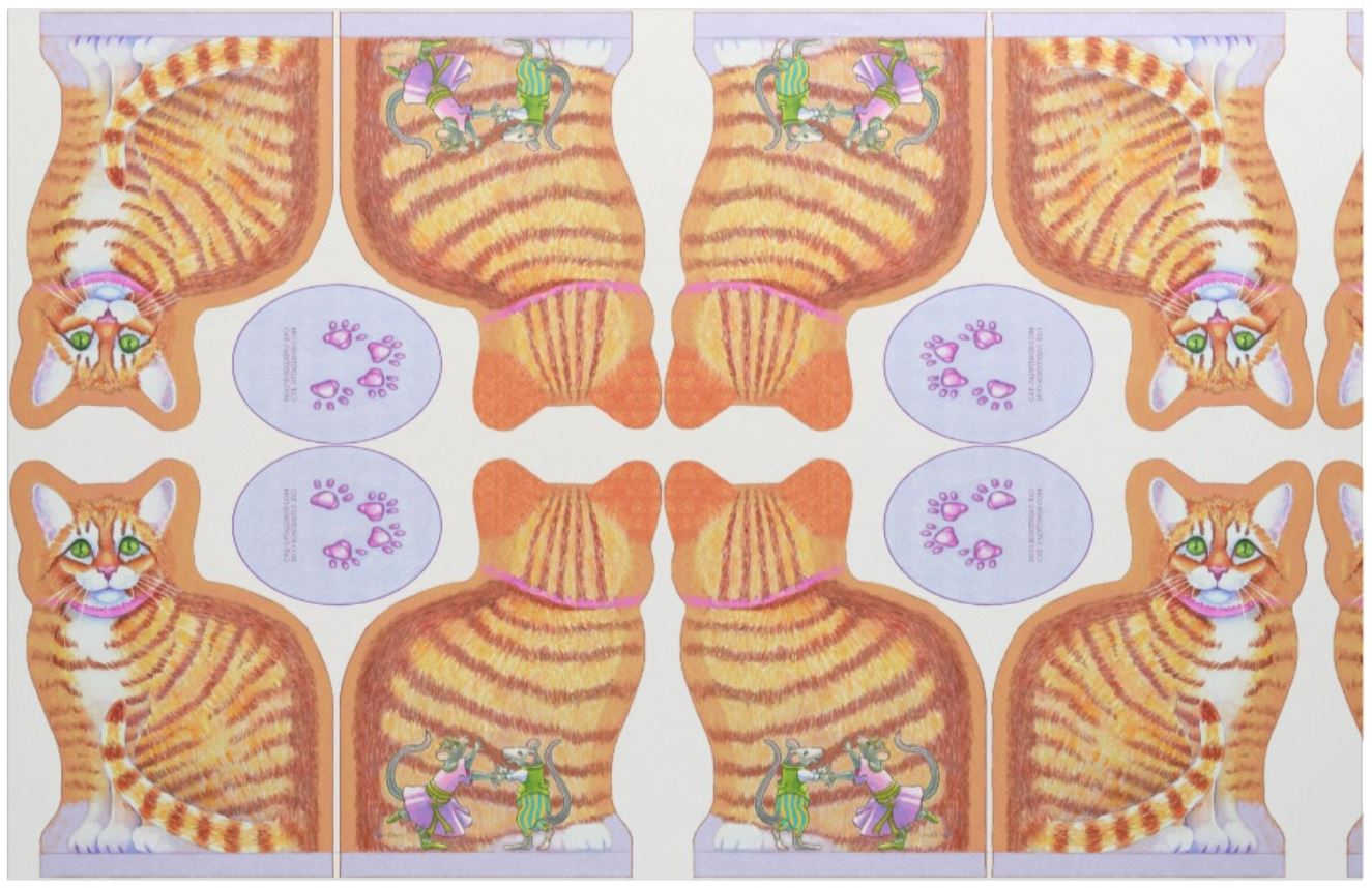 craft cat pillow one yard makes four cats