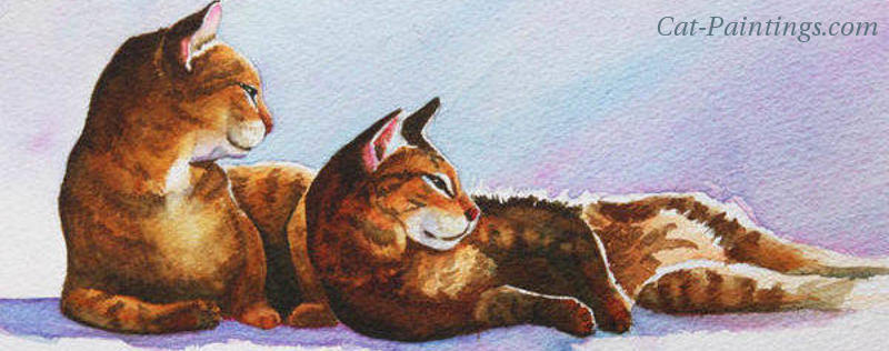 Cat Paintings Banner