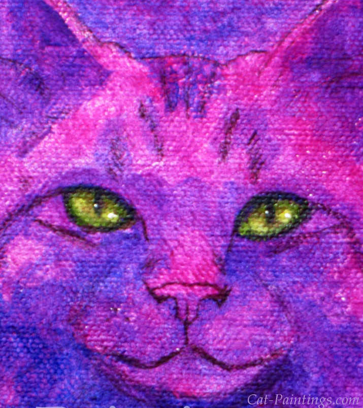 acrylic SFA golden tabby Rachel M Brown